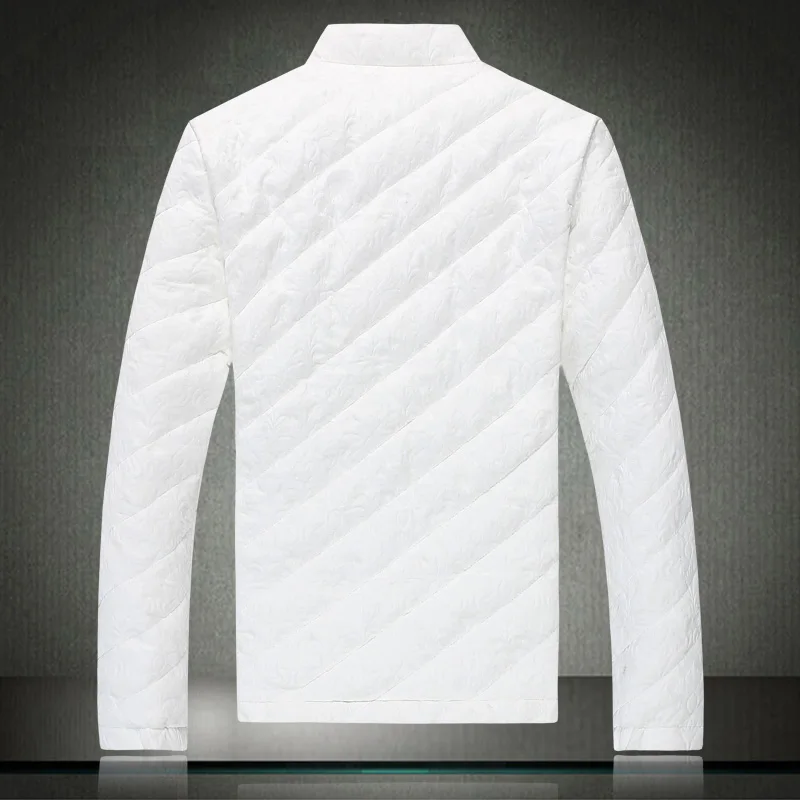 2017 хлопковая куртка белого и черного цвета Мужская Утепленная университетская