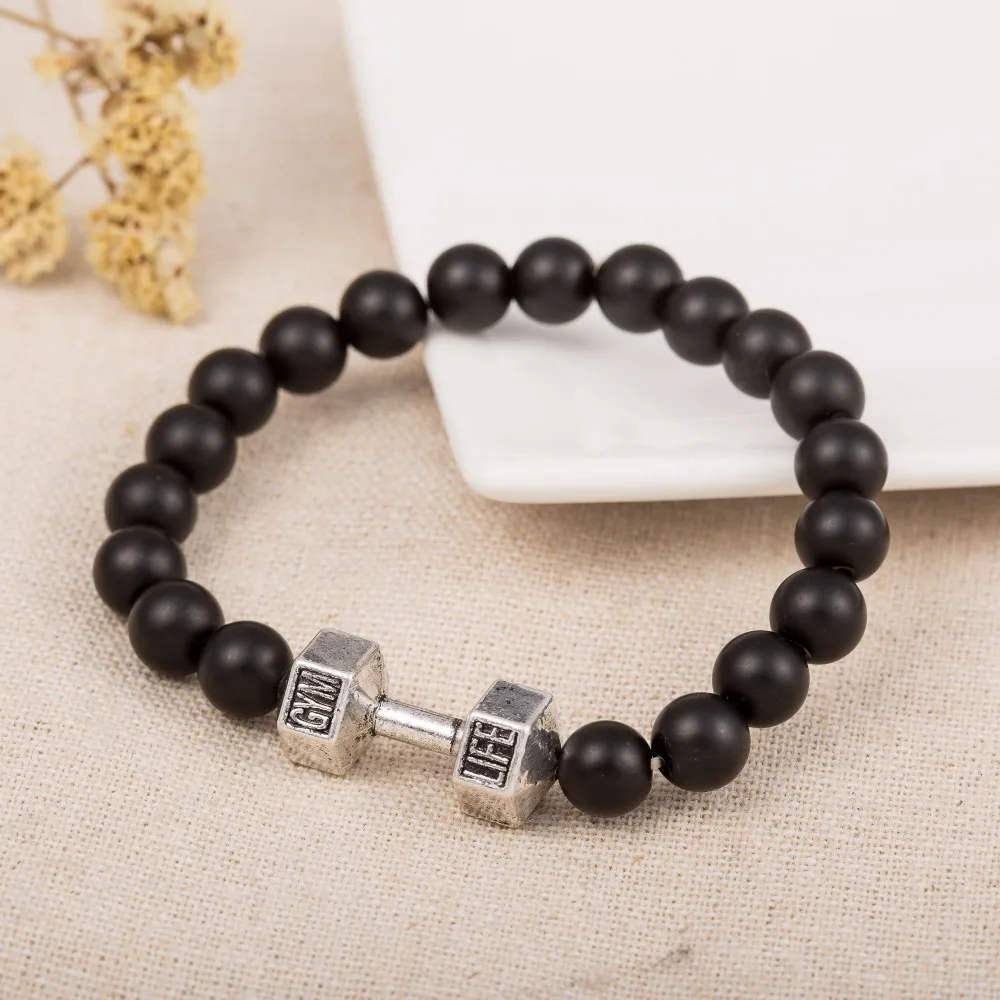 Мужские спортивные браслеты с символами посеребренные/Античные Серебристые