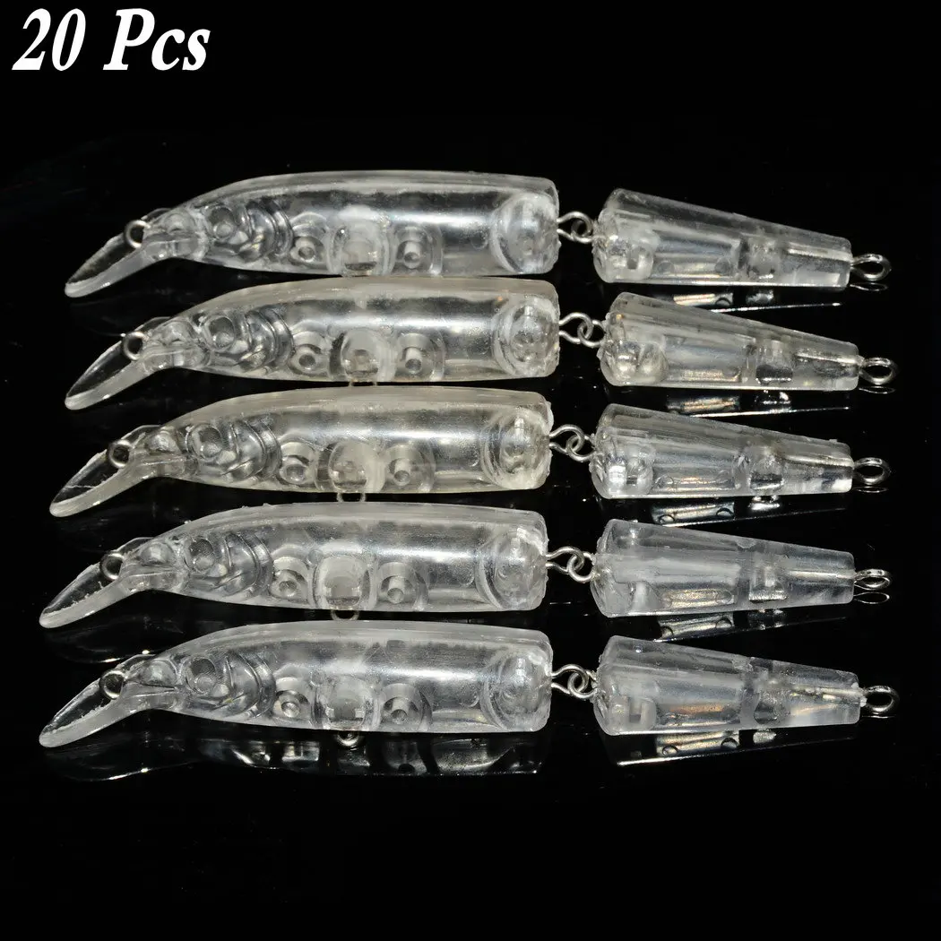 20pc unpainted lures 20 шт. Многофункциональные 10 см 7,7 г пустые Diy рыболовные приманки жесткая приманка Неокрашенная приманка искусственные приманки isca воблер рыболовные снасти - Цвет: 20pc unpainted lures
