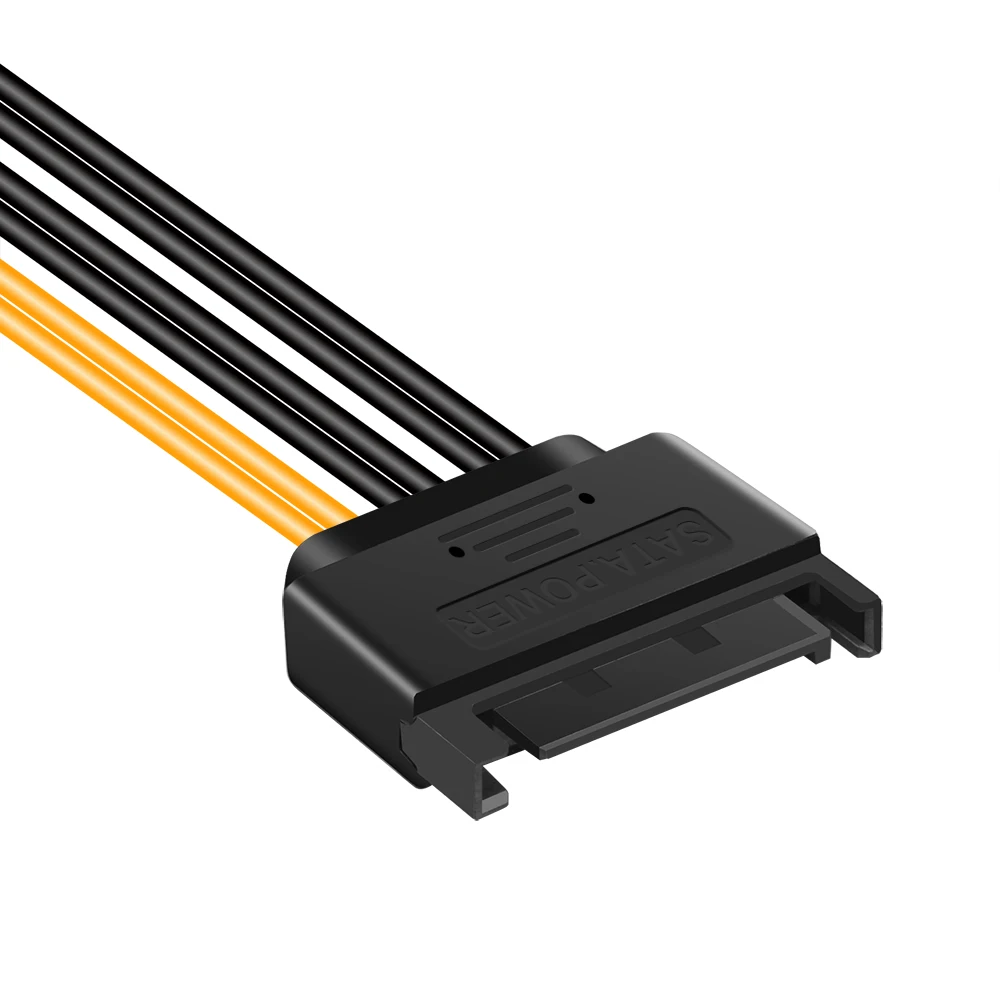 Kebidu 5 шт. PCI E Экспресс кабель питания Блок Sata до 6 pin ATX 18AWG адаптер Riser для Bitcoin Miner|sata