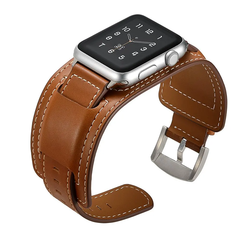 Ремешок для iwatch 3842 мм ремешок из натуральной кожи с пряжкой Apple Watch Series 3 2