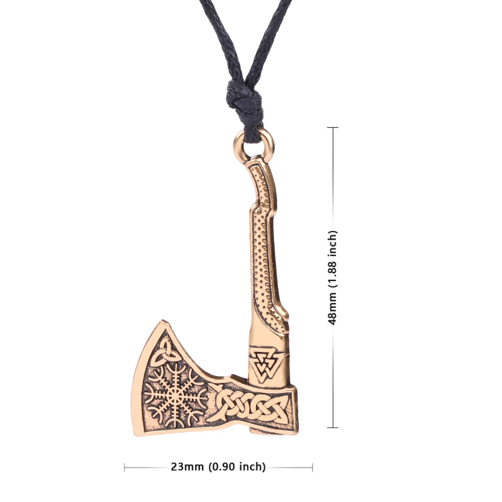 Dawapara викингов ювелирные изделия Valknut и Vegvisir троица Компас подвеска в виде топора