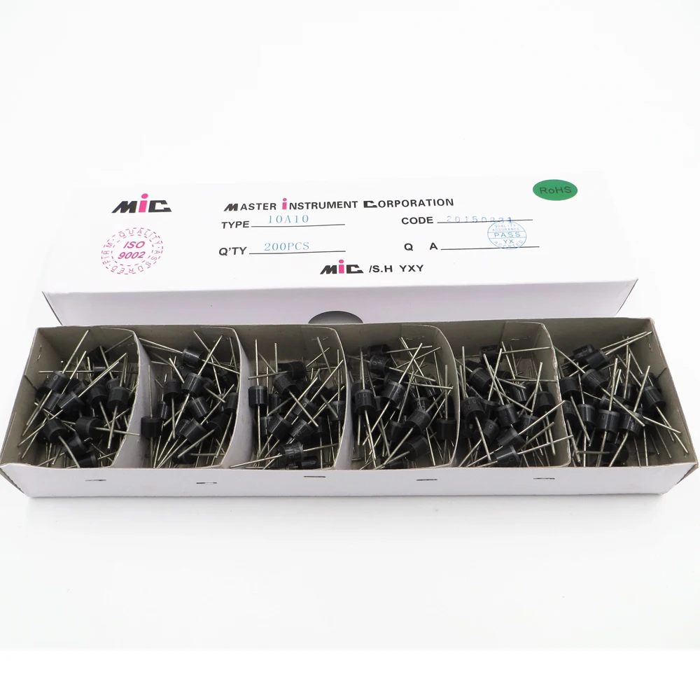 Горячая Распродажа 5 шт. 6A 10A 20A 1000 В диоды MIC10A10 60 мм* 8 мм для DIY Панель солнечных батарей распределительная коробка диоды