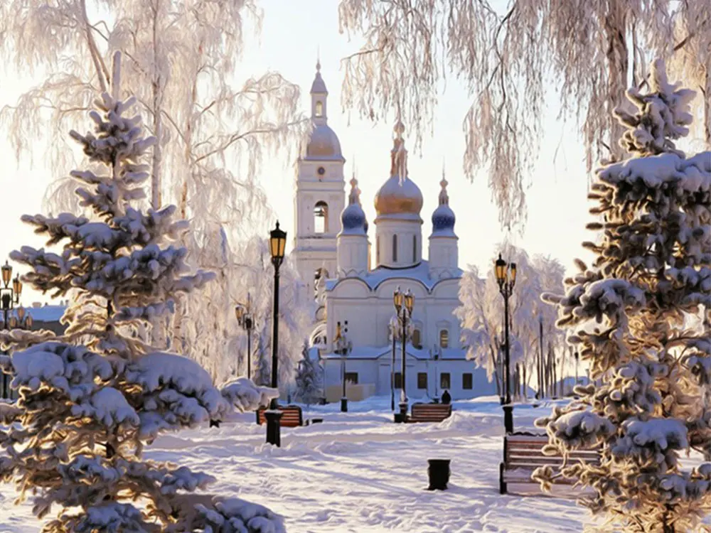Evershine DIY алмаз Вышивка снег пейзаж полный квадрат алмазная живопись вышивка крестом Наборы церкви мозаика продажи Домашний Декор - Цвет: V3265