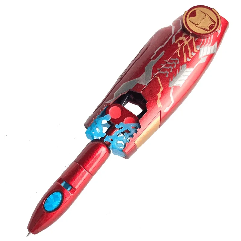 Avengers: Endgame Adjustable Ballpoint Pen Write Captain America Hawkeye IronMan Tony Stark Cosplay Prop Toy Students Gift