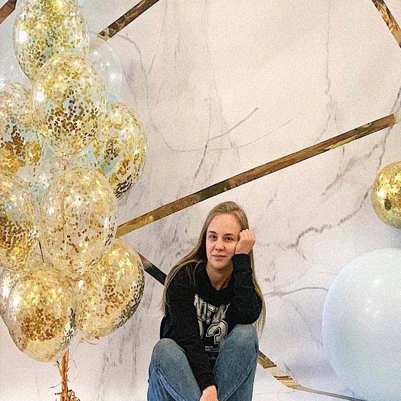 5 шт./лот, блестящий воздушный шар "Конфетти", aby Shower, латексные шары, украшения для дня рождения, свадьбы, для взрослых, надувной шар