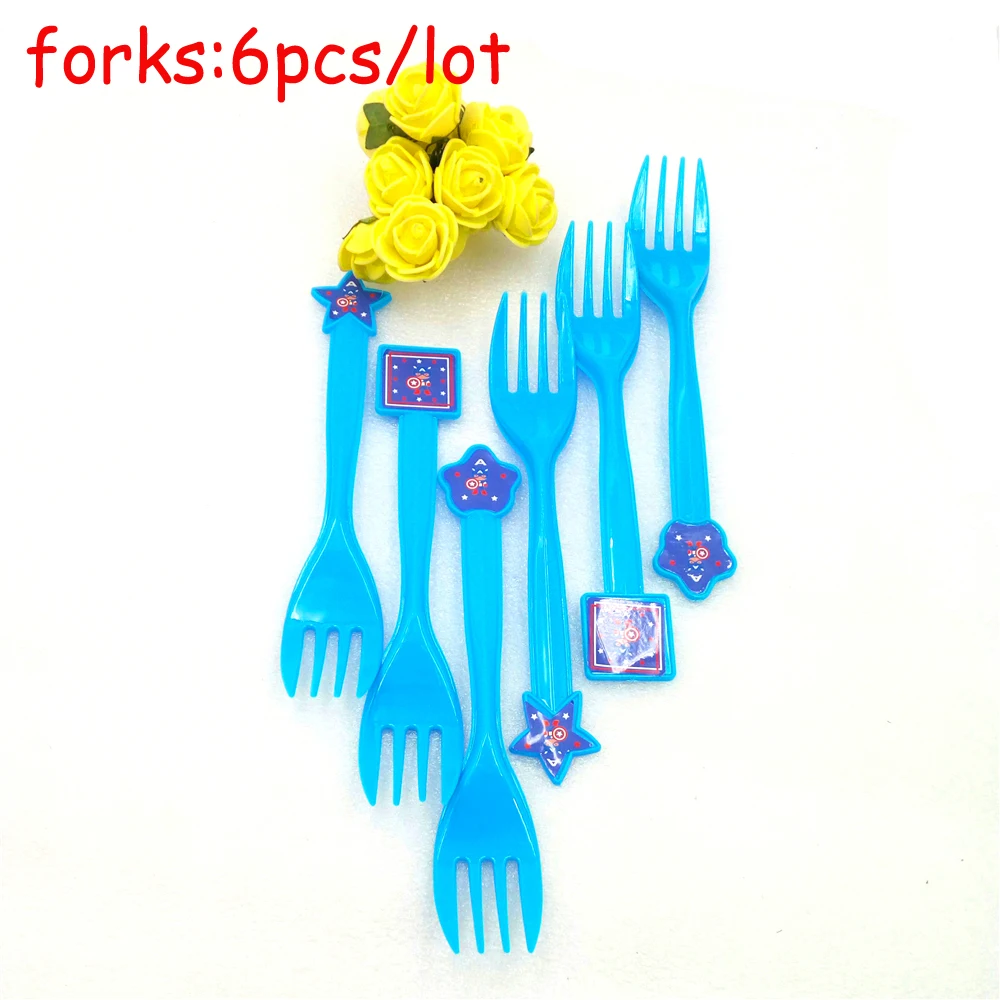 Captain America Theme Tableware Set Birthday Party Decoration Kids Balloons Napkin Cups Tablecloth Flag Straw Party Supplies