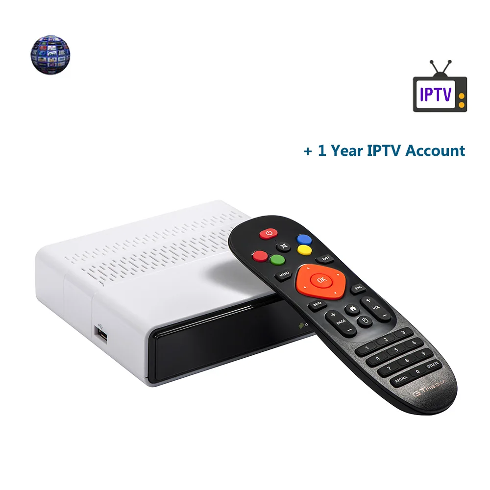 GTS add 1year IPTV Freesat GTmedia GTS Android 6,0 приемник DVB-S2 HD спутниковый ТВ приемник+ 1 год IP tv+ встроенный wifi декодер PK X96MIMI tv BOX - Цвет: GTS add 1year IPTV