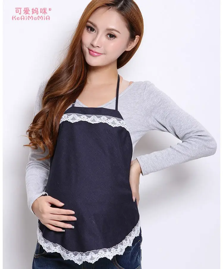 

Metal radiation protection clothing new anti-radiation lace belly maternal pregnant belly pocket