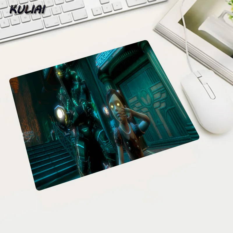 Игровой коврик для мыши XGZ DIY с аниме Bioshock геймерский Wot нескользящий небольшой