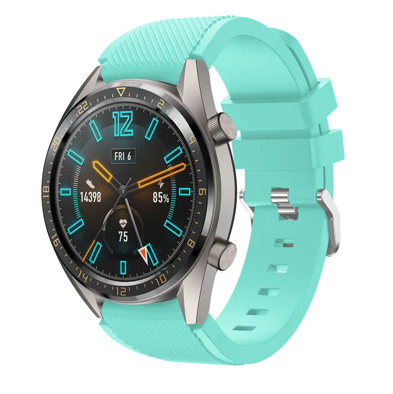 mint green 22 мм ремешок для часов Ремешок для samsung gear S3 Frontier Classic/Galaxy Watch 46 мм ремешок для huawei Watch GT 2 браслет умные часы - Цвет: mint green