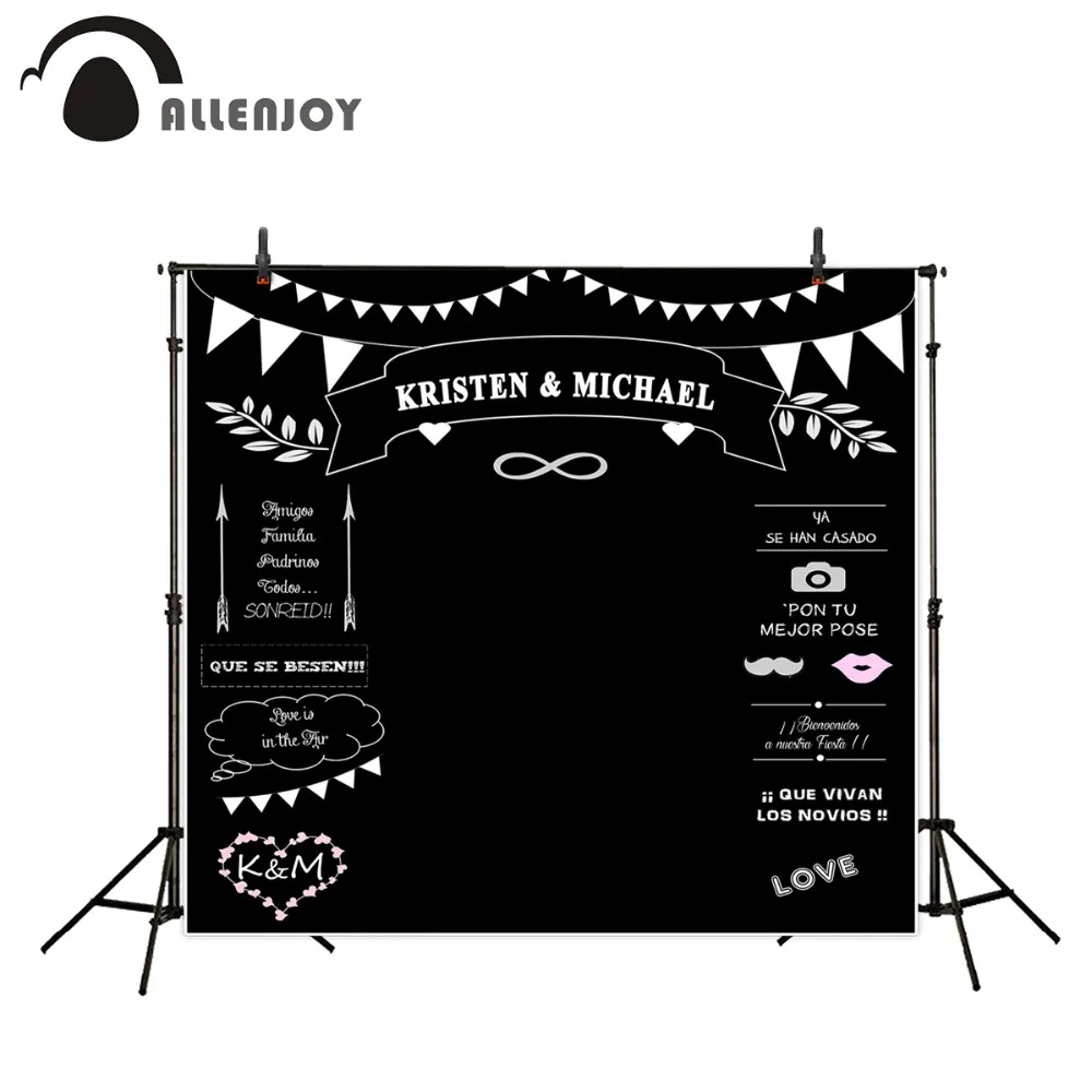 Свадебные фоны Allenjoy стильная доска для фотостудии Свадебный мел фотография