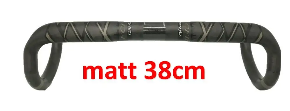 FCFB 38cm matt FCFB дорожный велосипедный руль, аэро T800 высокомодульного углеродного волокна дорожные Рули Велосипеды части изгиб бар 31,8 мм* 38/40/42/44 см, матовый - Цвет: FCFB 38cm matt