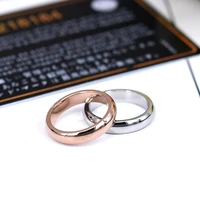 yun ruo 2020 rose gold colors high polished couple rings woman man jewelry 316 l titanium stainless steel never fade size 4 12