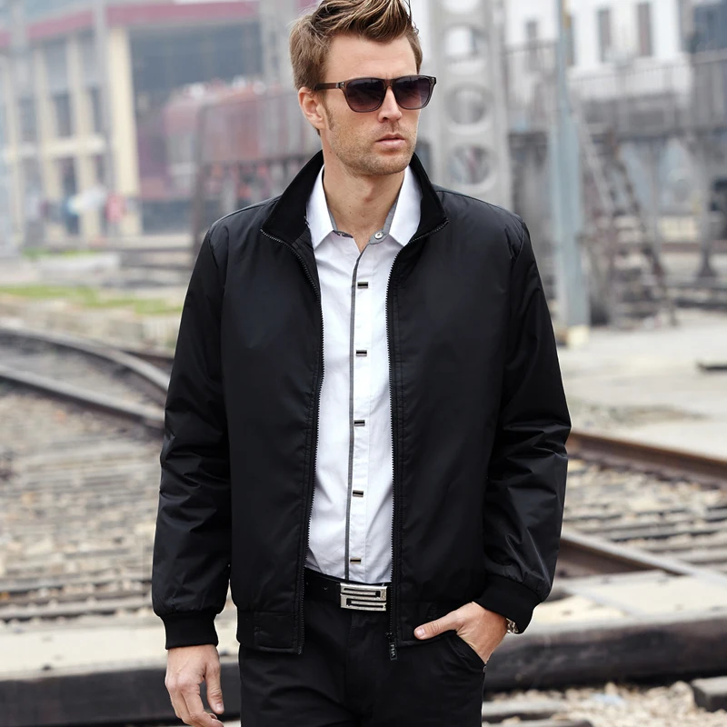 Куртка мужская однотонная Повседневная демисезонная 2019 | Мужская одежда