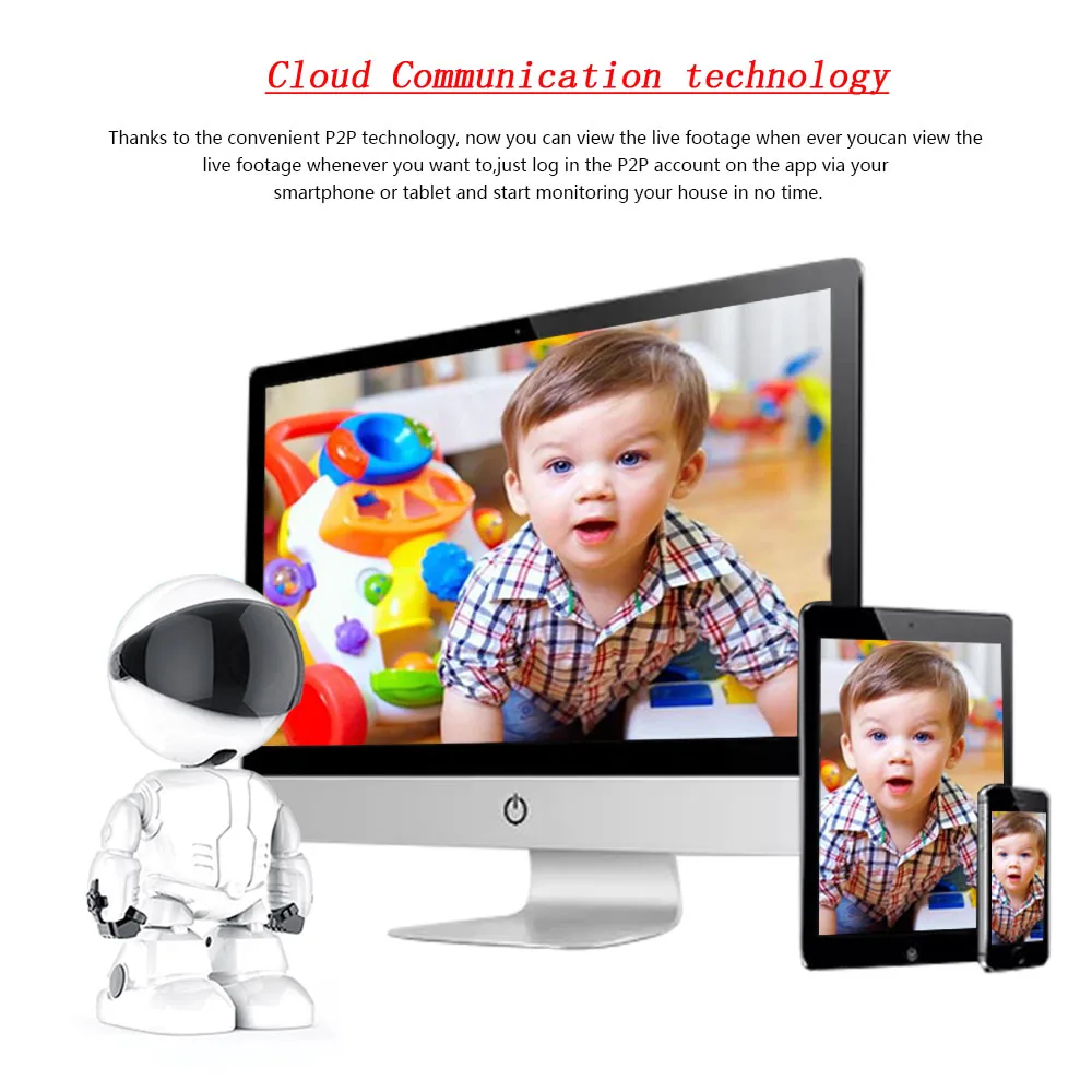 Облачная IP камера INQMEGA 1080P умная Wi Fi робот для домашней безопасности беспроводная