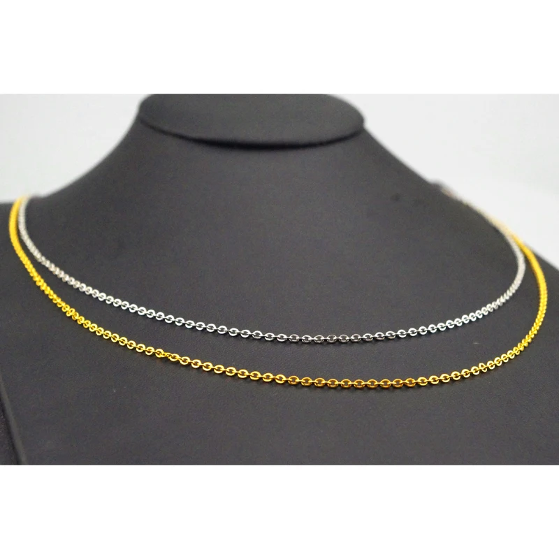 60 см цепочка звено ожерелье для женщин мужчин заявление ожерелья ювелирные