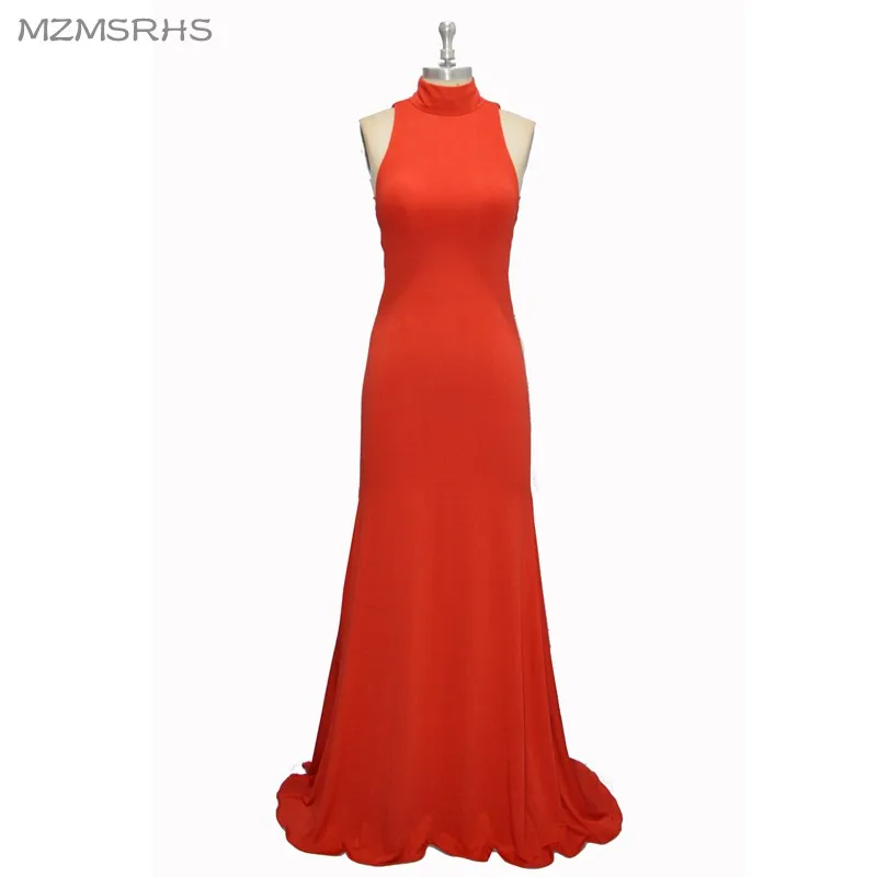 Сексуальные красные вечерние платья из спандекса длинное банкетное платье для