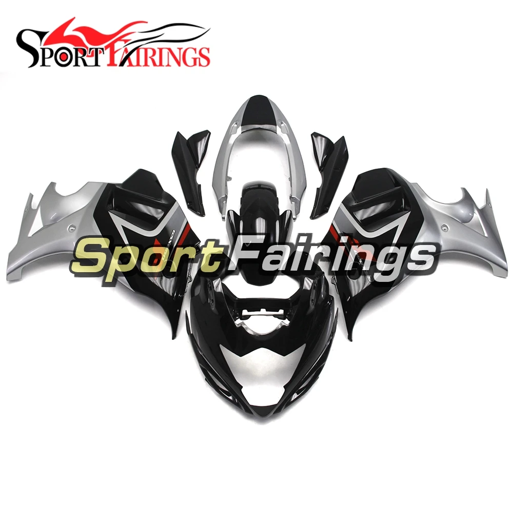 Полный обтекатели для Suzuki Катана 650 GSX650F 08 09, 10, 11, 12, 13 лет, ABS Пластик мотоцикл комплект обтекателей черный, серебристый цвет фитинги для кузова