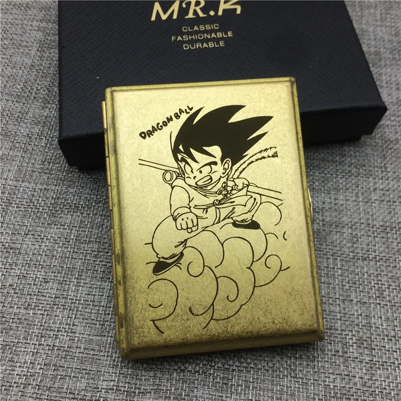 MR. K D02 Винтажный стиль Dragon Ball Goku Ride Dragon/Ride Cloud Мужской Латунный 16 обычный чехол для сигарет коробка для сигарет