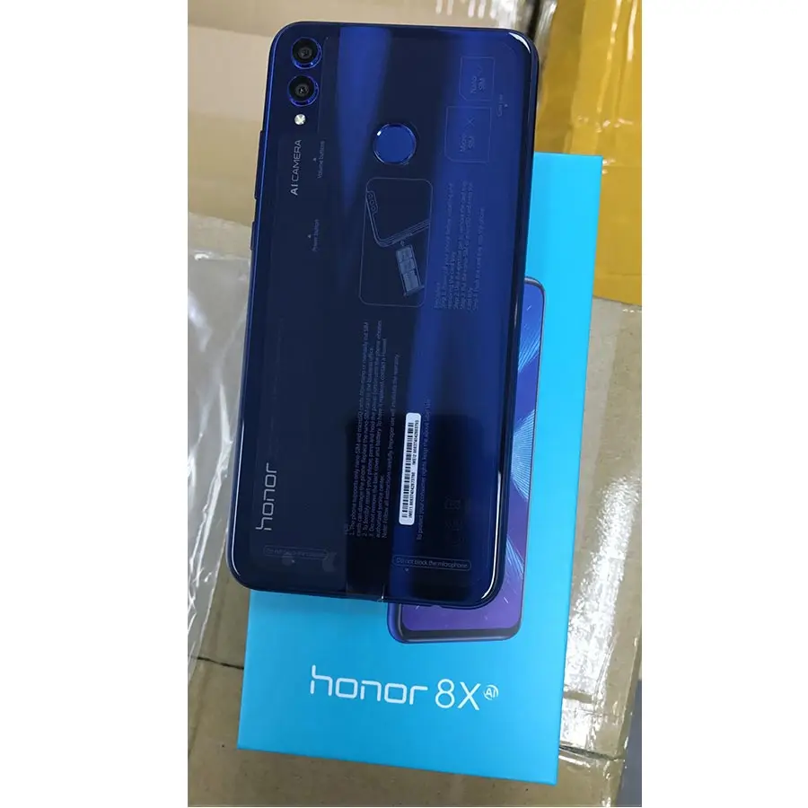 HUAWEI HONOR 8X смартфон с 6 5 дюймовым дисплеем восьмиядерным процессором ОЗУ 4 Гб ПЗУ 64