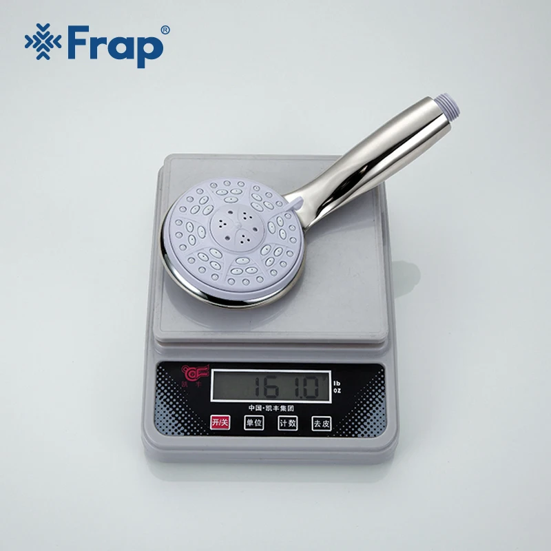 Регулируемый круглый спрей Frap для ручного душа с никелем матовым дождем