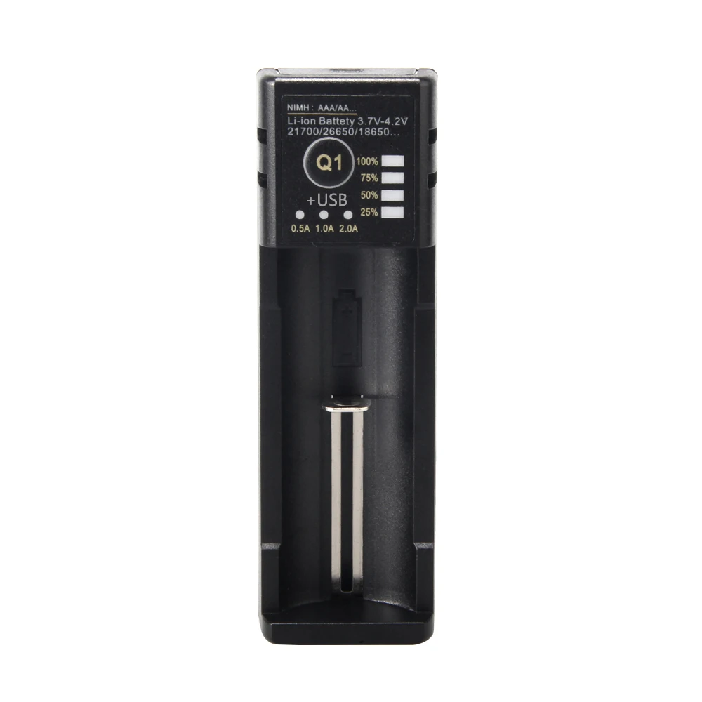 UltraFire Q1 зарядное устройство для никель-кадмиевых или никель-металл-AAA18650/14500/26650 USB универсальный литий Батарея Зарядное устройство питаемые через USB порт многоцелевого использования батареи Зарядное устройство