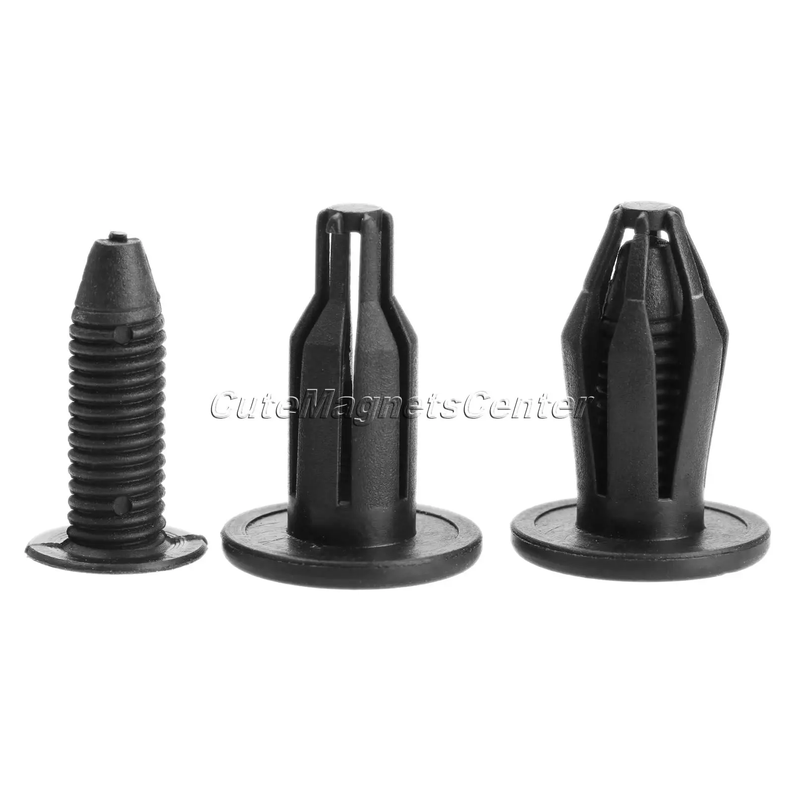 

50Ps Nylon 10mm Hole Black Car Styling Auto Fender Bumper Clips Retainer Door Panel Fastener Rivets for Toyota Honda