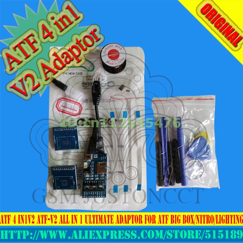 100% оригинальный продукт ATF BOX JTAG/EMMC/ISP/MMC CARD универсальный адаптер для большой