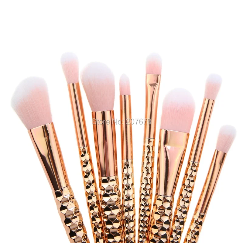 Набор кистей для макияжа 8 шт. нейлоновая основа пудра румяна лица глаз
