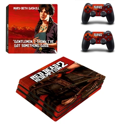 YSP4P-2751 Red Dead Стикеры для Playstation 4 PS4 PRO консоли контроллера виниловые наклейки протектор Play station 4 Pro кожи игры Стикеры s - Цвет: YSP4P-2751