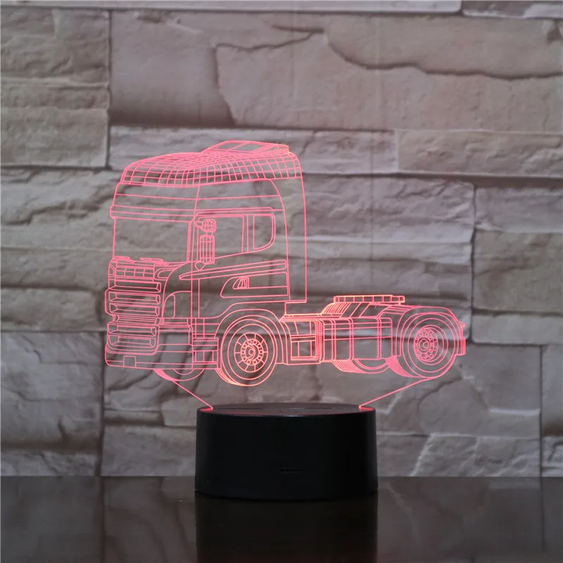 VCity 3D светодиодный ночсветильник концепция автомобиля иллюзия Лампа подарки для