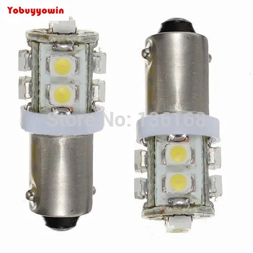 

Free Shipping 10 Pcs Bombilla Luz Lateral LED para Coche T11 BA9S T4W 10-SMD Blanco Alta Potencia 12V