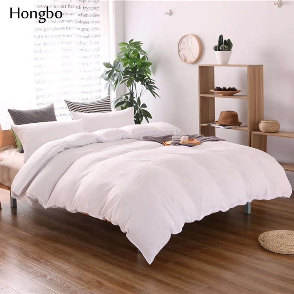 Комплект постельного белья Hongbo 1 шт. однотонное покрывало однотонного цвета без