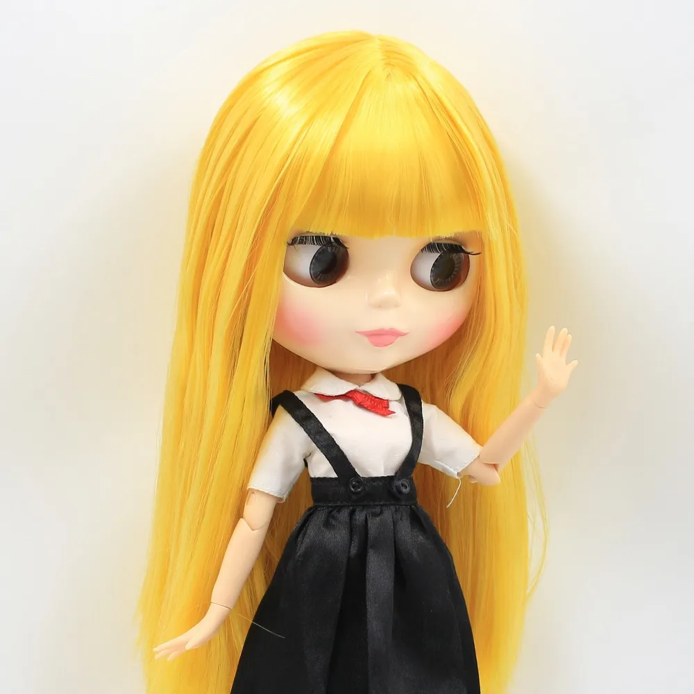 Фабрика blyth кукла шарнир тело желтый золотой волосы bjd игрушка подарок 260BL0749