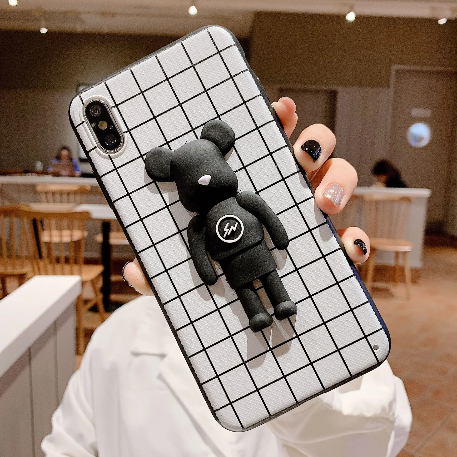 Для huawei P10 20 30 Lite плюс мобильный телефон в виде ракушки P20 Pro клетчатый милый