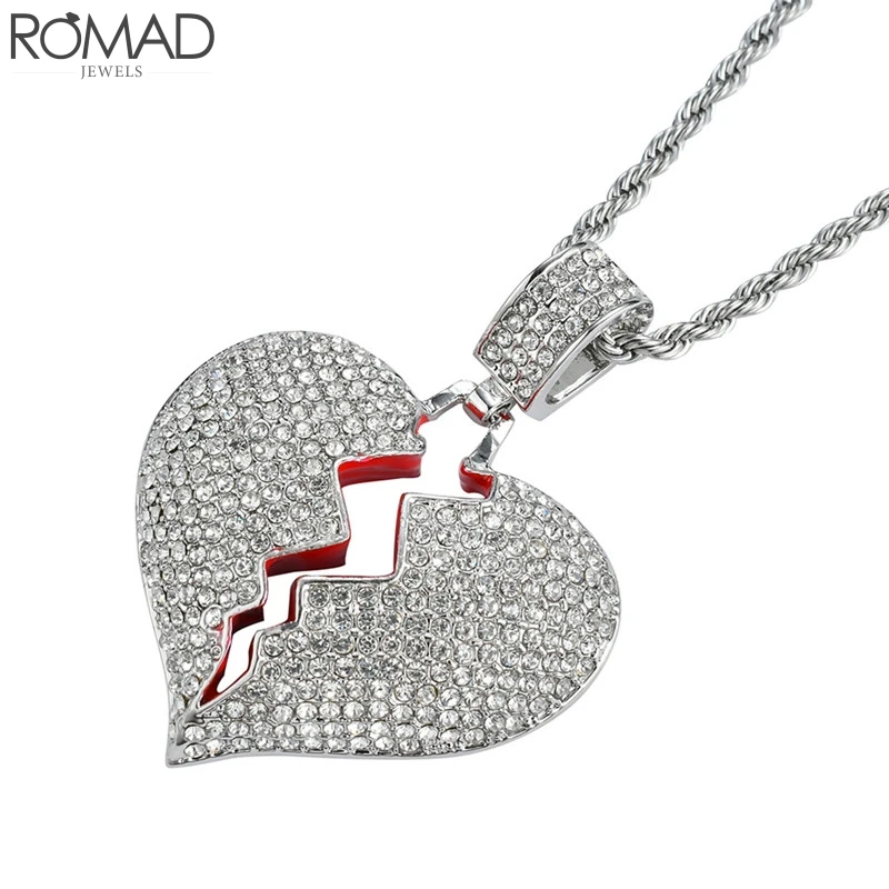 Серьги ROMAD в форме сердца с кристаллами для женщин корейские серьги красного