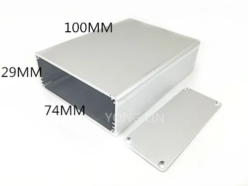 

2pcs Aluminum shell 74*29-100mm/mobile power supply box/aluminum shell/high quality aluminum shell/ receiver is special