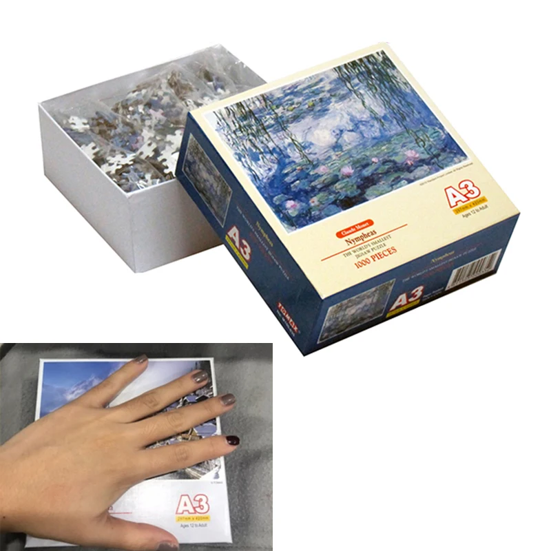 Зебра питьевой 1000 шт. животного паззлы игрушечные лошадки мини бумажный Пазл