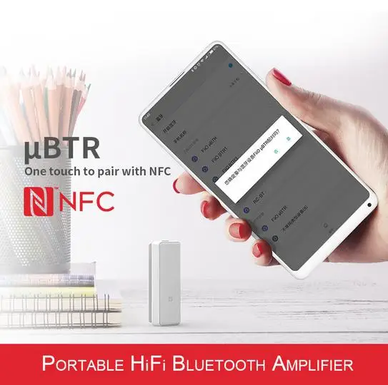 FiiO uBTR Bluetooth 4 1 спортивные аудио музыка беспроводной приемник suppot aptX/AAC/NFC с Micphone Vol