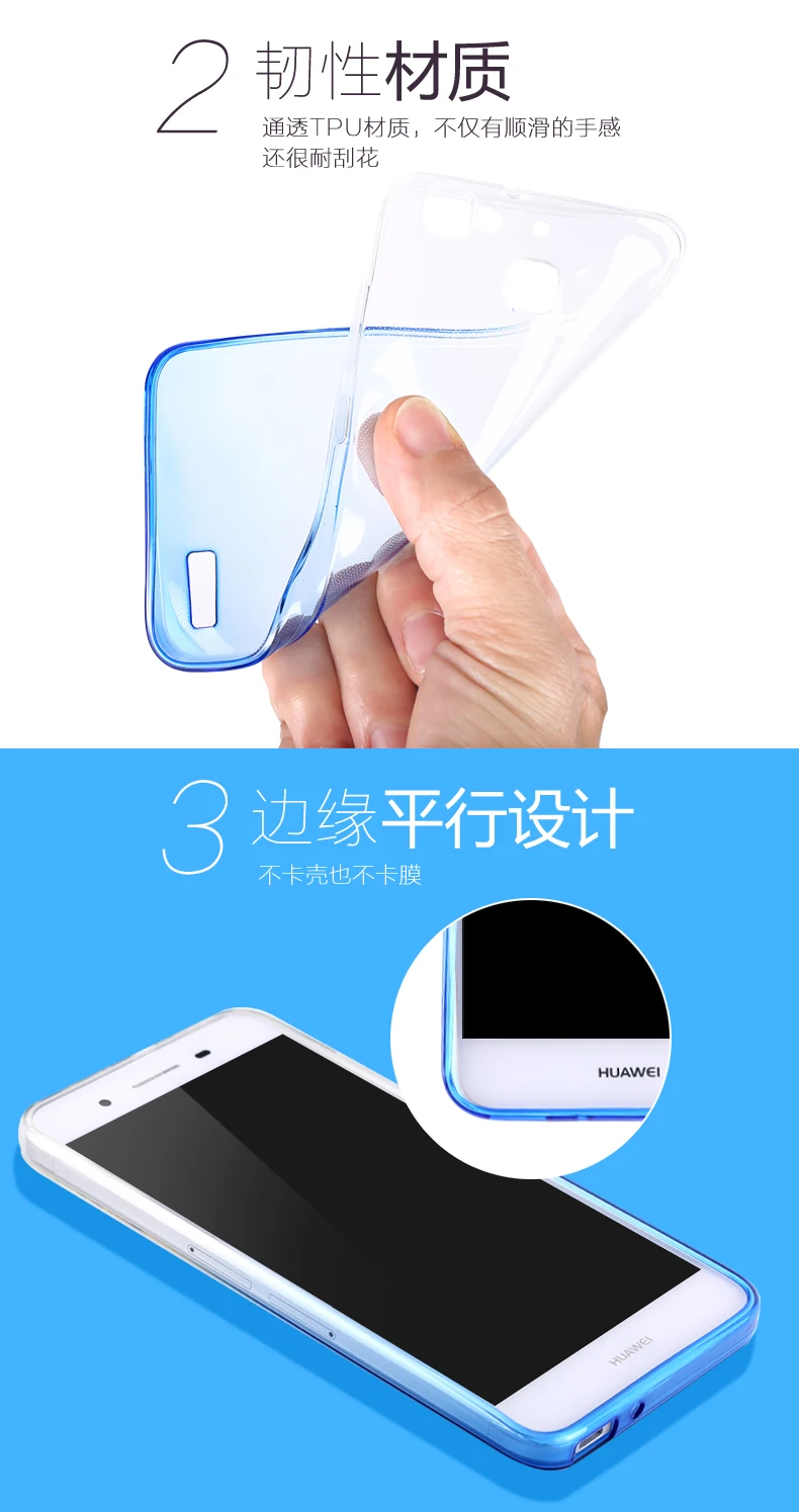 Из ТПУ, прозрачный, мягкий чехол для huawei GR 3 GR3 TAG-L01 TAG-L03 TAG-L21 TAG-L22 чехол для huawei тег L01 L03 L13 L21 L22 L23