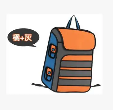 Новые модные 2D сумки новинка рюкзаки для школы мультяшный комикс с 3D рисунком
