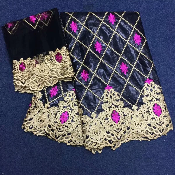 New Senior 5 Yards BLUE Jacquard 2018 Hot African Embroidered Bazin riche Getzner for Party Dress French 2 Net Lace Fabric | Дом и сад