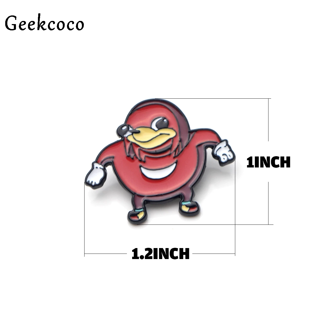 

Ugandan Knuckles Meme Zinc Alloy pins para backpack pride clothes medal for bag shirt badges brooches for men women J0157