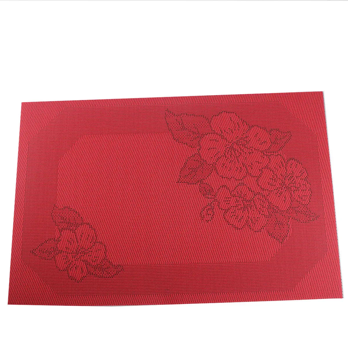 4 PCS/Set Red Christmas New Year Non-woven Table Placemat Pad Decorations Mat Exquisite TB Sale Insulation Polyester | Дом и сад