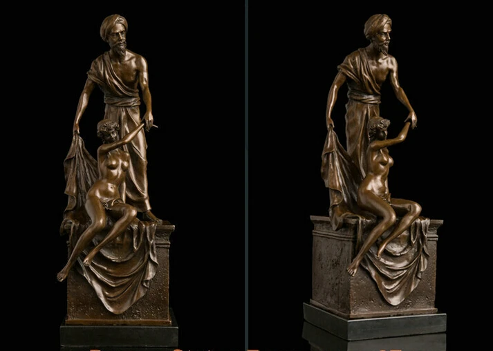 Скульптура в стиле арт деко борода бронзовая статуя для мужчин и женщин опт|statue