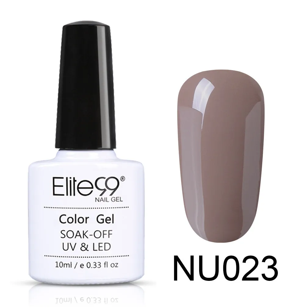 NU023 Elite99 10 мл телесный цвет серия Гель-лак для ногтей впитывающийся Гель-лак для ногтей полуперманентный Гель-лак для ногтей - Цвет: NU023