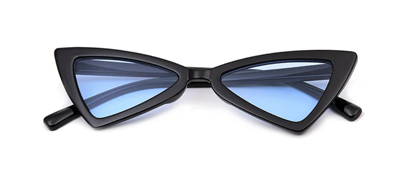Black Frame Blue Модные детские солнцезащитные очки кошачий глаз для мальчиков и девочек, брендовые дизайнерские зеркальные солнцезащитные очки Cateye, ретро очки для детей, UV400 1470T - Цвет линз: Black Frame Blue
