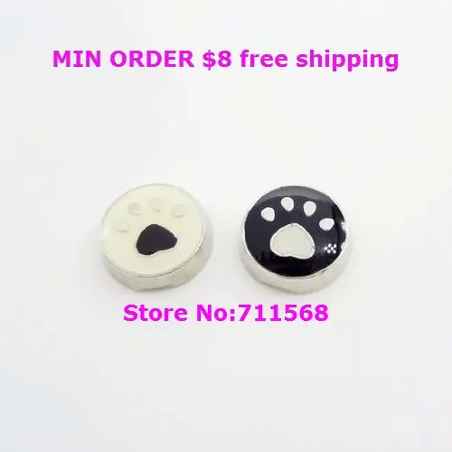 Dog Paw Floating Charm Dogs Locket For Memory Accessories |