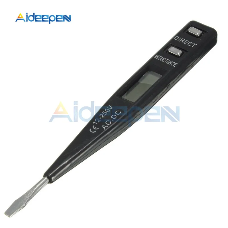 AC DC 12 V-240 V Тестер Напряжения Ручка ЖК-дисплей Цифровой AC/DC детектор напряжения датчик электрический индикатор измеритель напряжения